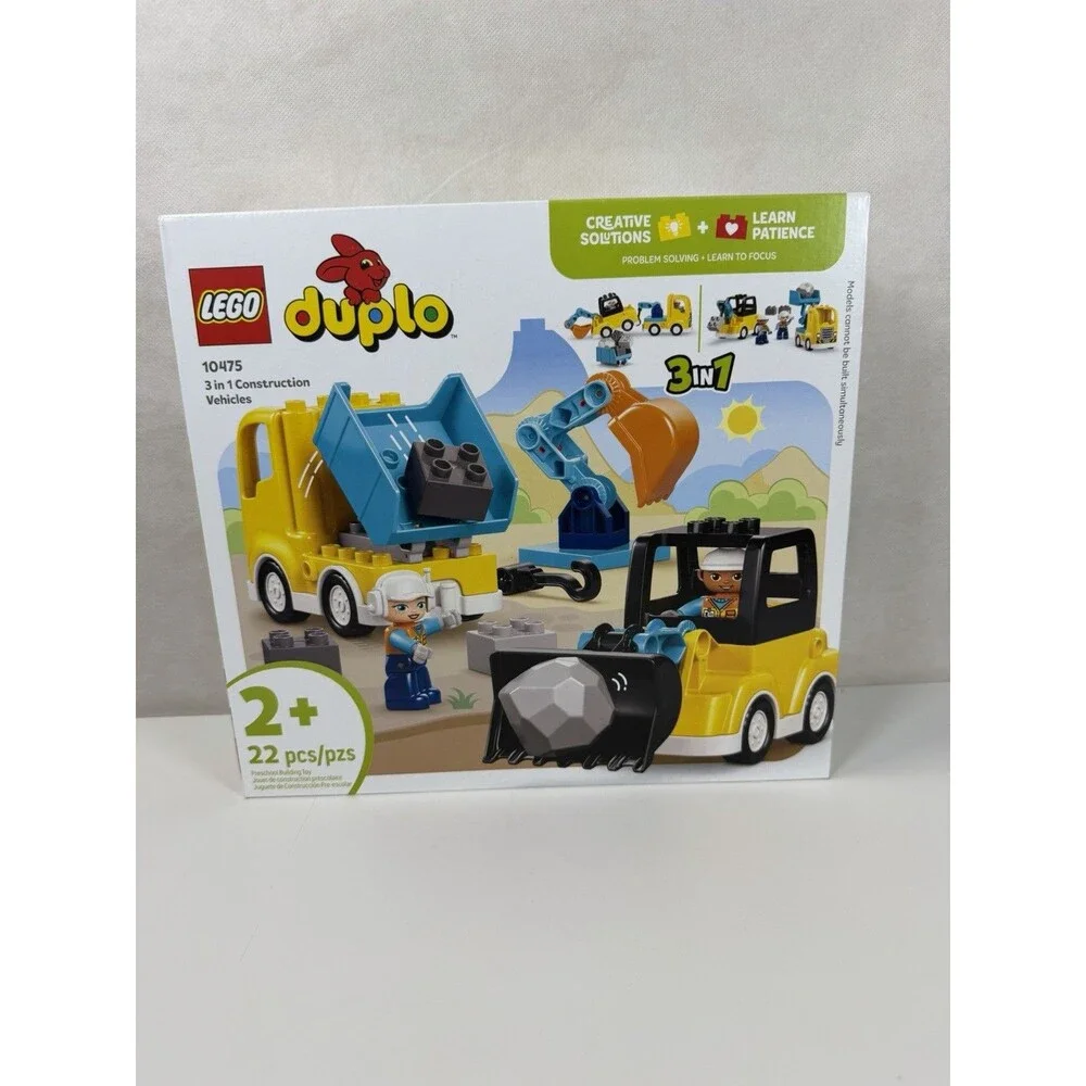 LEGO DUPLO Town 3 in 1 Construction Vehicles 10475 Toddler Toy Truck NEW SEALED